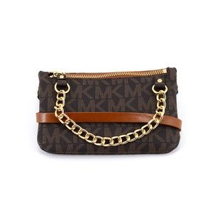 🎅MICHAEL KORS Pull Chain Signature Belt Bag